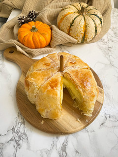 Una foto de Calabaza fondue de camembert 🎃