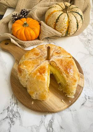 Una foto de Calabaza fondue de camembert 🎃