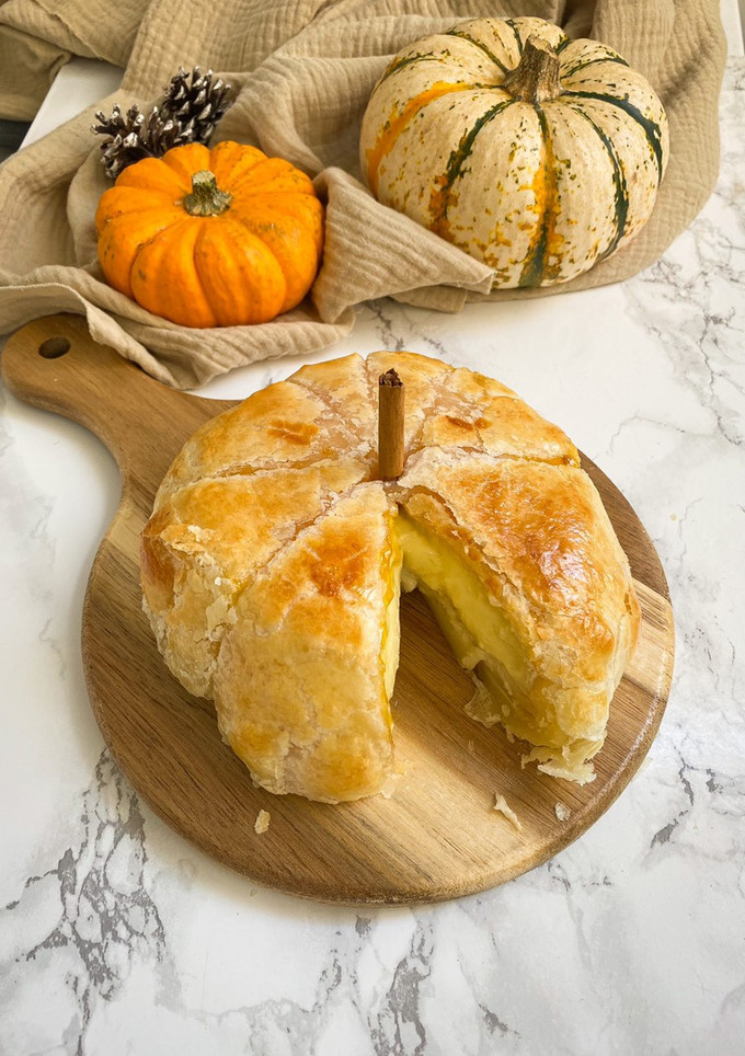 Una foto de Calabaza fondue de camembert 🎃