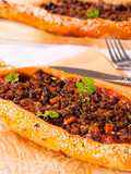 Lahm Bi Ajeen with Vegetables (Middle Eastern Meat Pies)