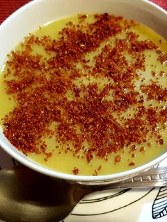 Una foto de Crema de verduras con jamón