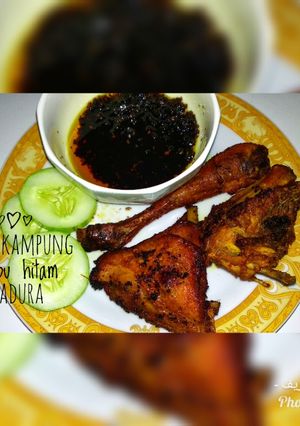 Foto resep Ayam kampung bumbu hitam Madura