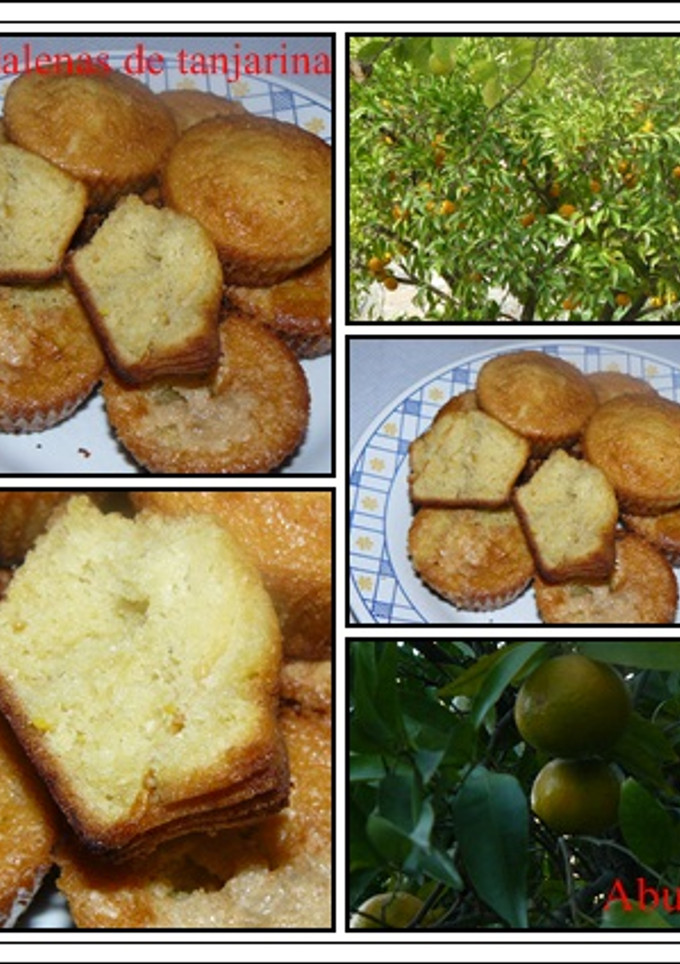 Una foto de Magdalenas de tangerinas  (mandarinas)