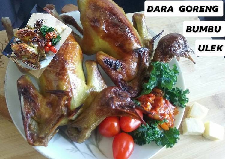 Bagaimana Membuat Burung dara Goreng Bumbu Ulek yang Bikin Ngiler