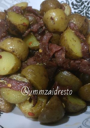 Foto resep Garlic Potatoes Herbs