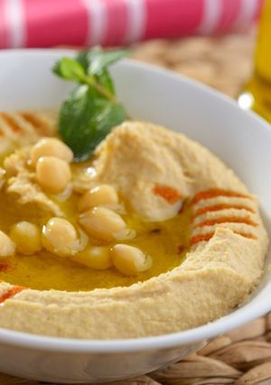 صورة لوصفة طريقة عمل حمص بالطحينة