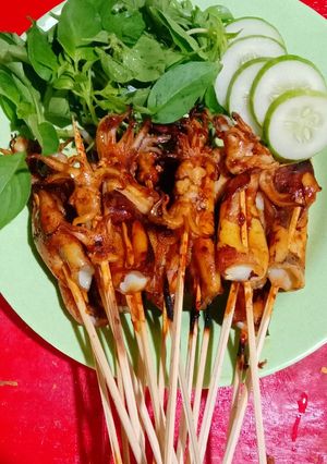 Foto resep Sate Cumi Bakar