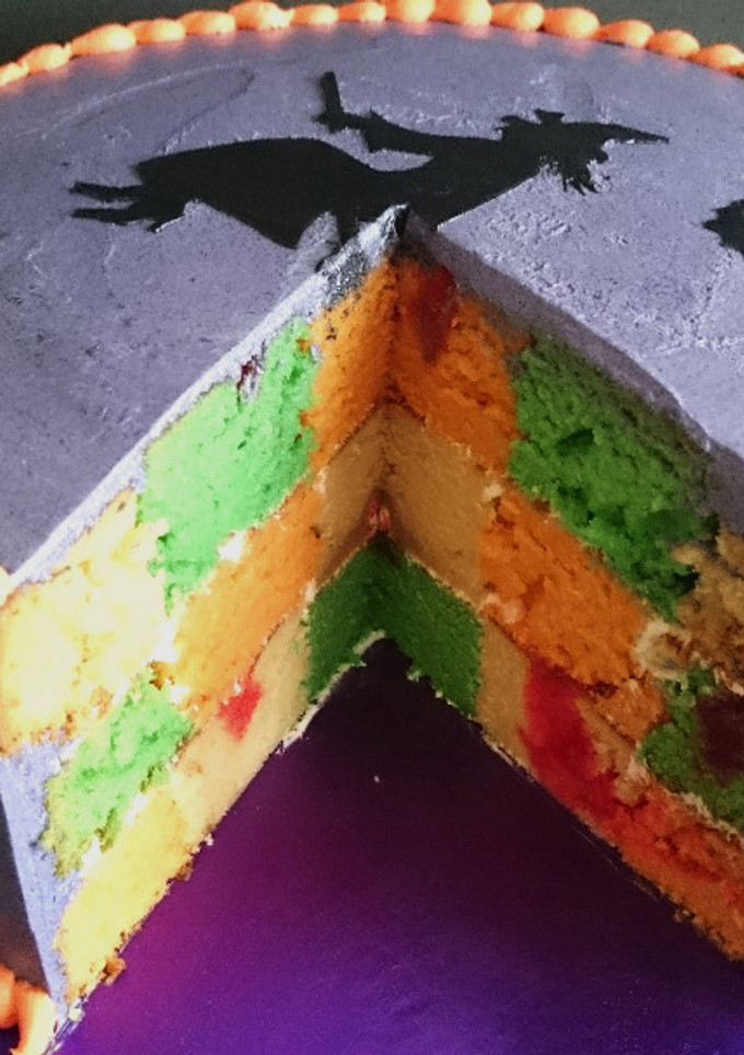 Una foto de Tarta ajedrez para Halloween