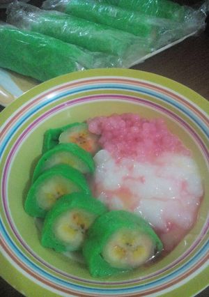 Foto resep Es Pisang Ijo