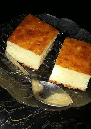 صورة لوصفة كيكة اسفنجية بالحليب