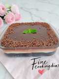 Cheesecake Pudding with Choco Ganache