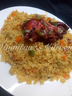 A picture of Simple fried rice.