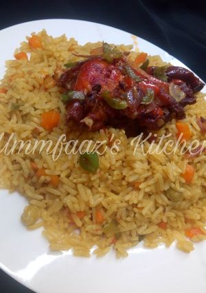A picture of Simple fried rice.