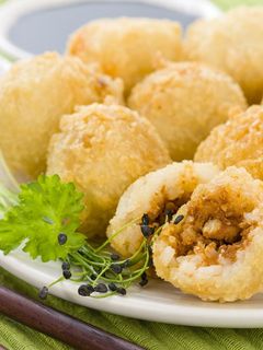 صورة لوصفة طريقة عمل كرات الارز المحشية