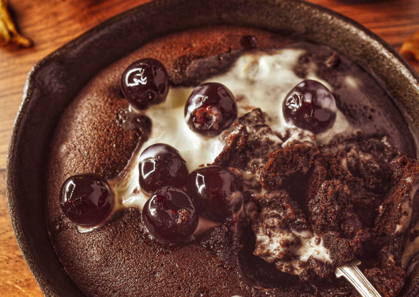 Skillet Chocolate Cherry Cake ðŸ’