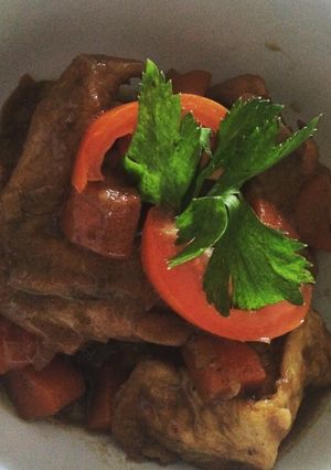 Foto resep Semur ayam tahu cemek