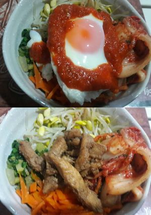 Foto resep Chicken bibimbap