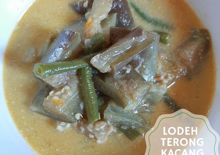 Lodeh Terong Kacang Panjang Pedas (masakan desa)