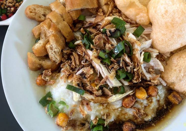 Recipe of Any-night-of-the-week Indonesian Bubur Ayam - Chicken Congee