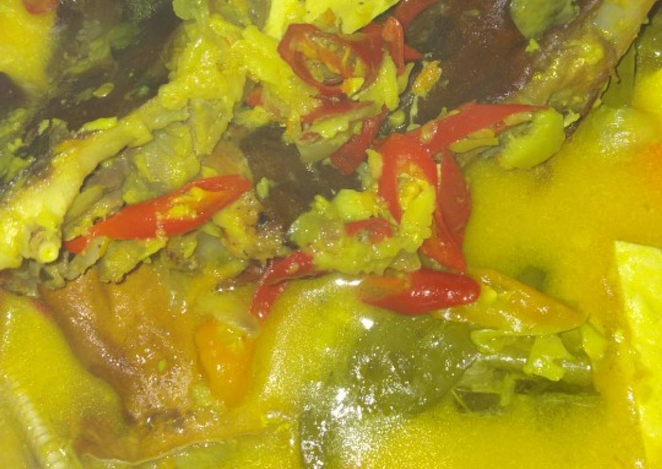 Mangut ikan pari / ikan pe