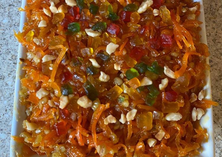 Step-by-Step Guide to Prepare Quick Carrot and walnut halwa (vegan)