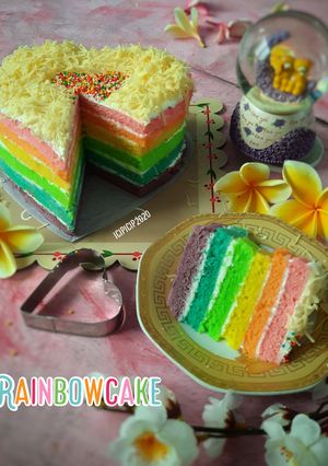 Foto resep Rainbow Steam Cake