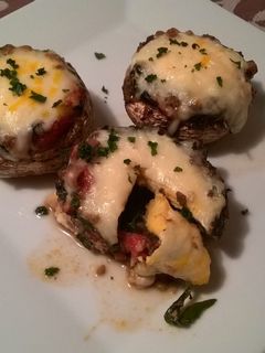 Töltött grill gomba recept fotója