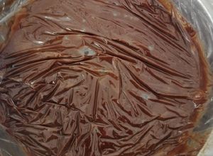 Una foto de Ganache de chocolate