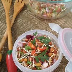 A picture of Black gram sprout salad.