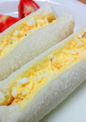 Foto resep Egg sandwich lembut untuk sarapan pagi