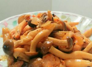 Foto resep Ayam Jamur Shimeji Saus Tiram