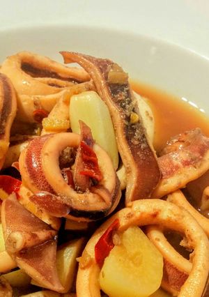 Foto resep Cumi Bawang Putih Saus Terasi