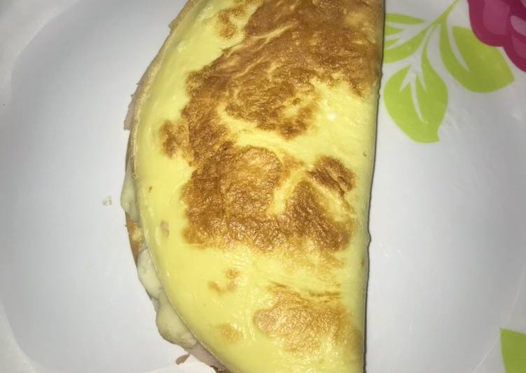 Crepioca queijo e presunto