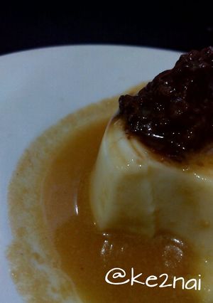 Foto resep milk pudding with palm sugar sauce and chocolate