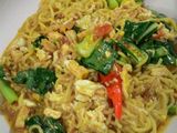 Mie Kari Manis Pedas Kuah kering