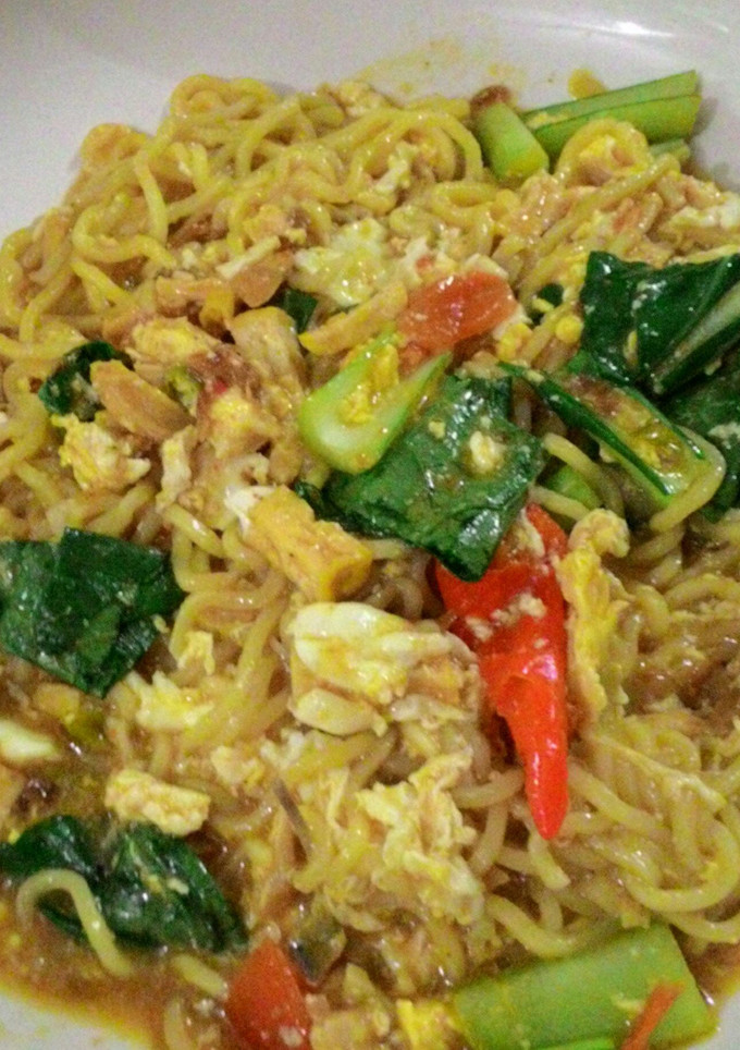 Foto resep Mie Kari Manis Pedas Kuah kering