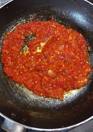 Foto resep Sambal merah dengan bawang merah