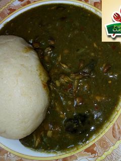 A picture of Baobab soup/Miyar kuka recipe two.