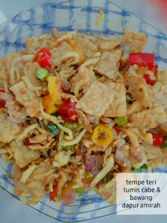 Foto resep Tempe teri tumis cabe & bawang