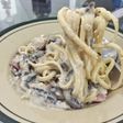 Pasta with Smoked Beef and Mushroom Creamy Sauce