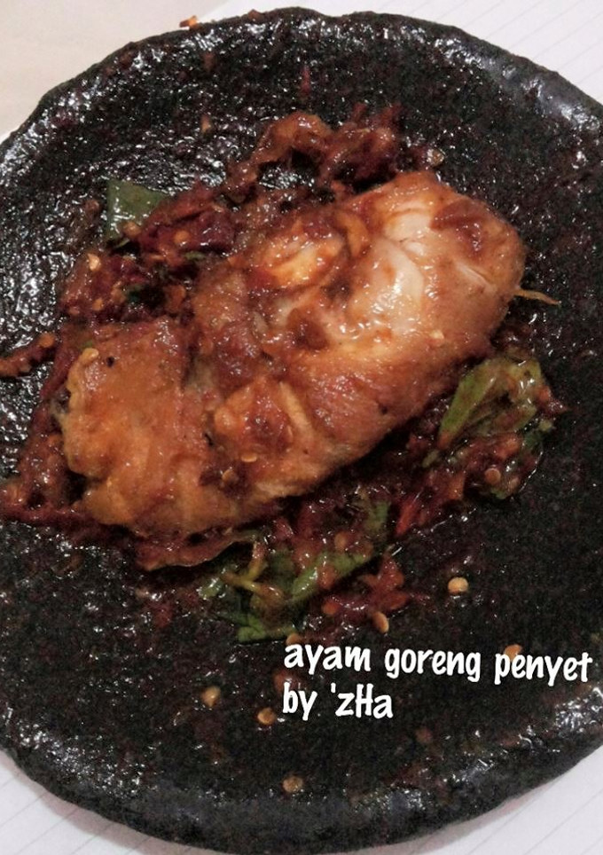 Foto resep ayam goreng penyet