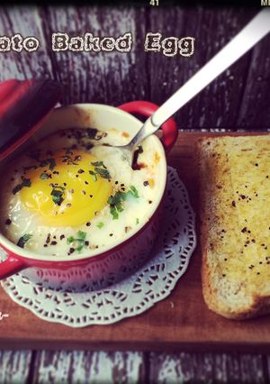 Foto resep Tomato Baked Egg