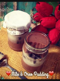 Foto resep Milo & Oreo Pudding