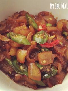 Foto resep Tumis Kikil Cabe Ijo