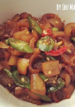 Foto resep Tumis Kikil Cabe Ijo