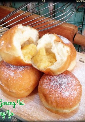 Foto resep Roti Goreng isi Kacang Ijo