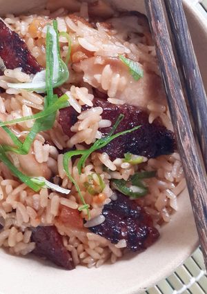 Foto resep Chinese stir fried glutinous rice