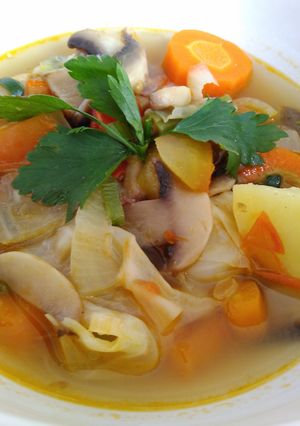 Foto resep Sup sayur segar ala pedesaan 