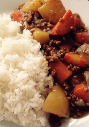 Foto resep Nasi Kare Jepang dengan Daging Cincang