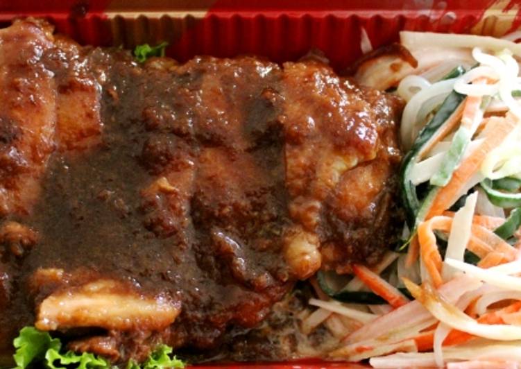 Langkah Mudah Membuat Chicken Teriyaki with Kani Salad Enak